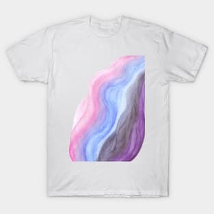 Fire of life - Abstract watercolor waves T-Shirt